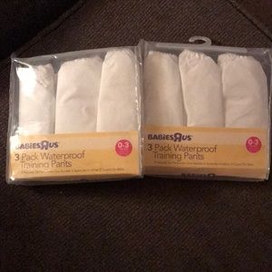 Two 3 Pack Waterproof Training Pants